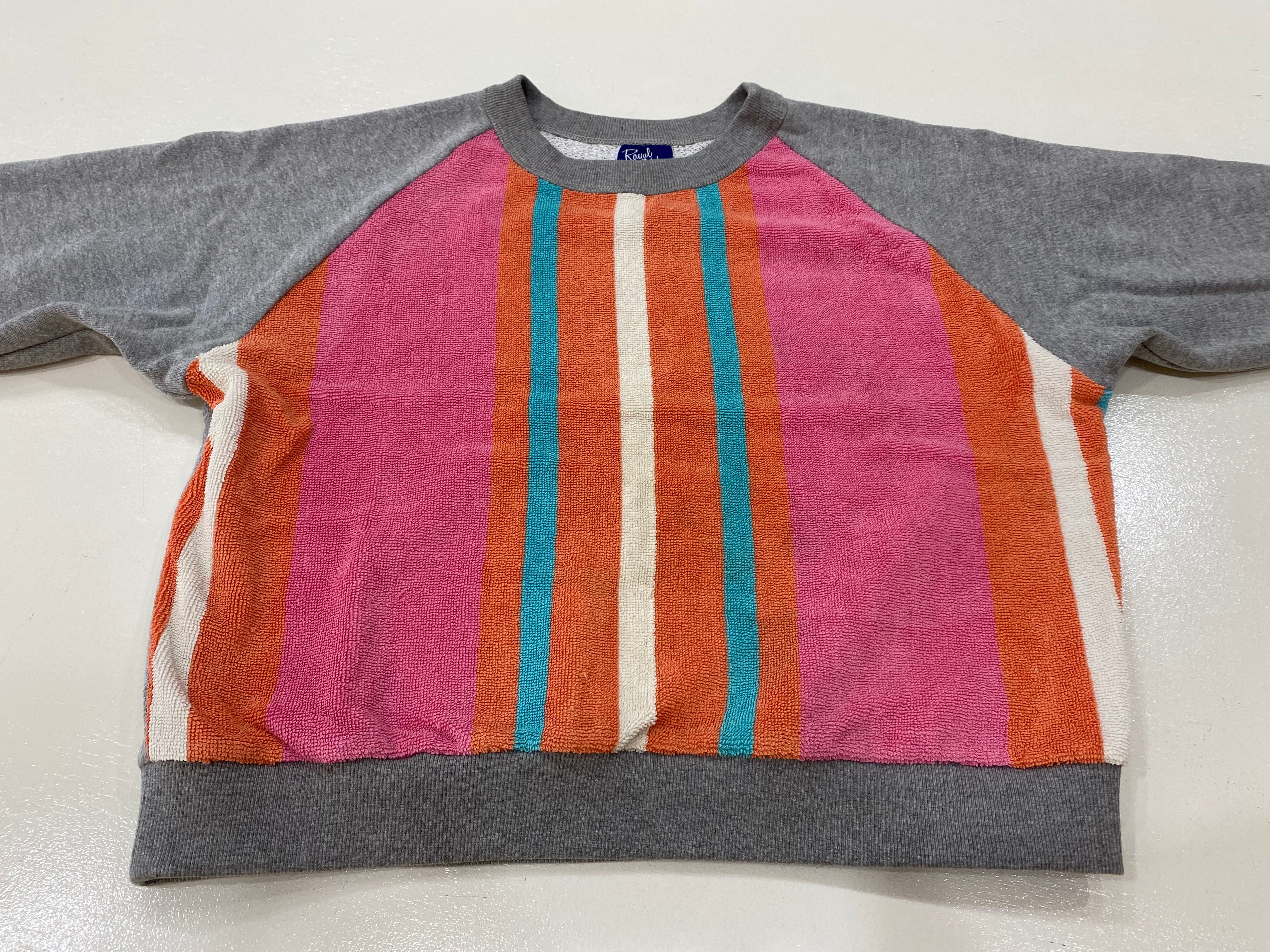 Sunset sweatshirt in Popsicle Pink Stripe