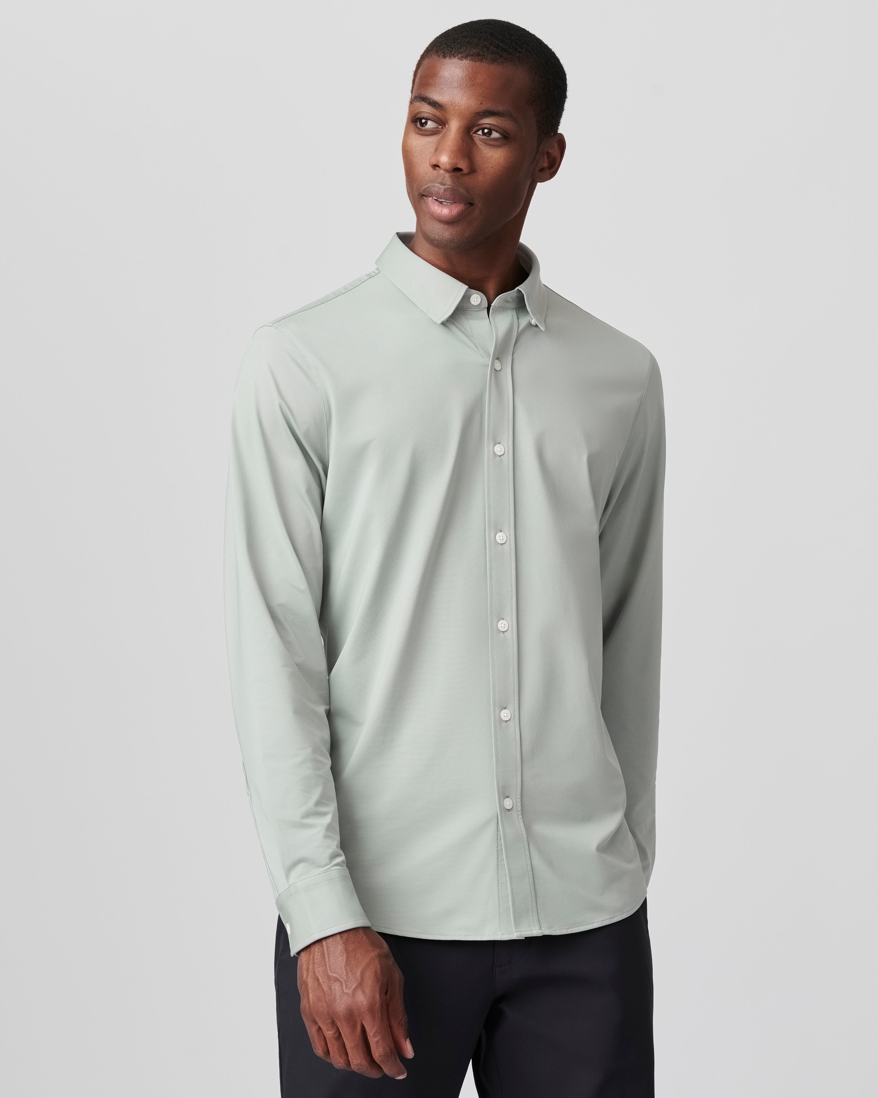 Commuter Shirt - Slim Fit XL / Sage Green Oxford