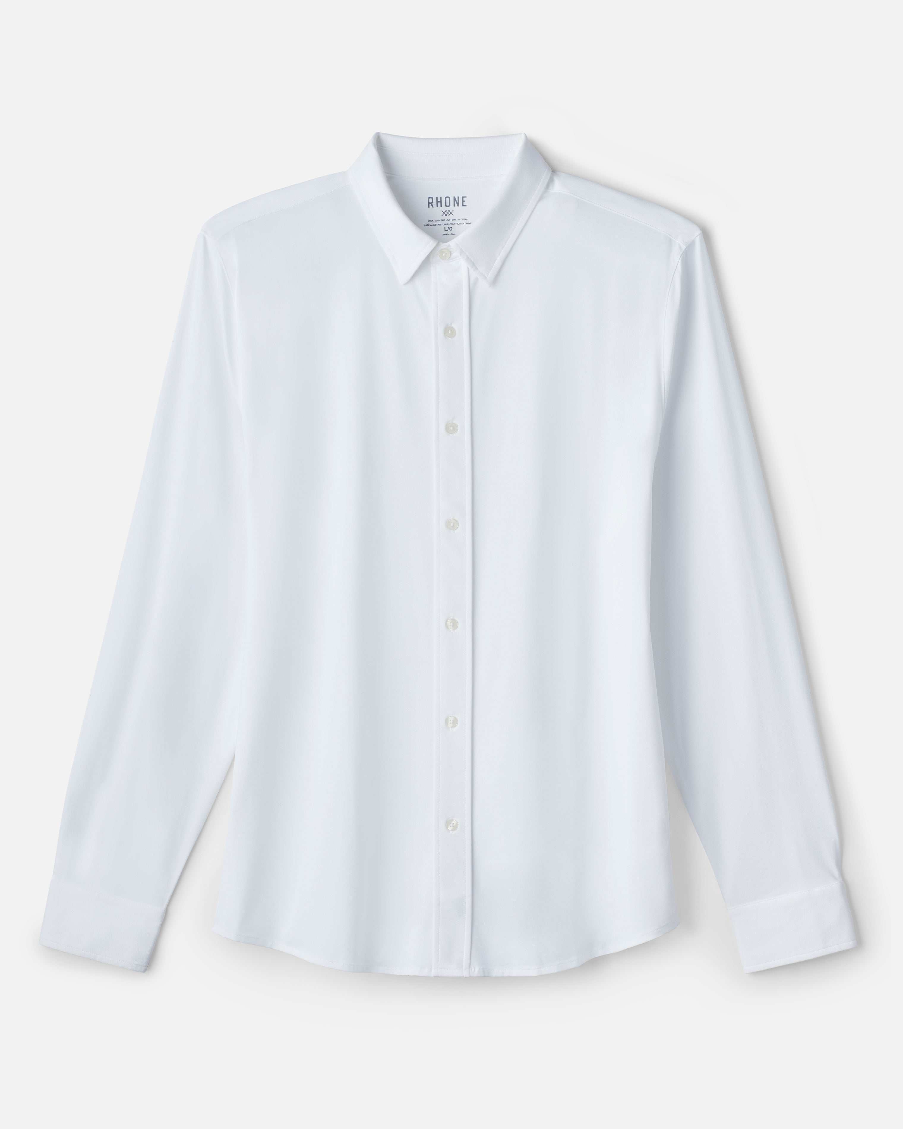 Button-Up Dress Shirt for Tall Women in White 14 / Extra Tall / White