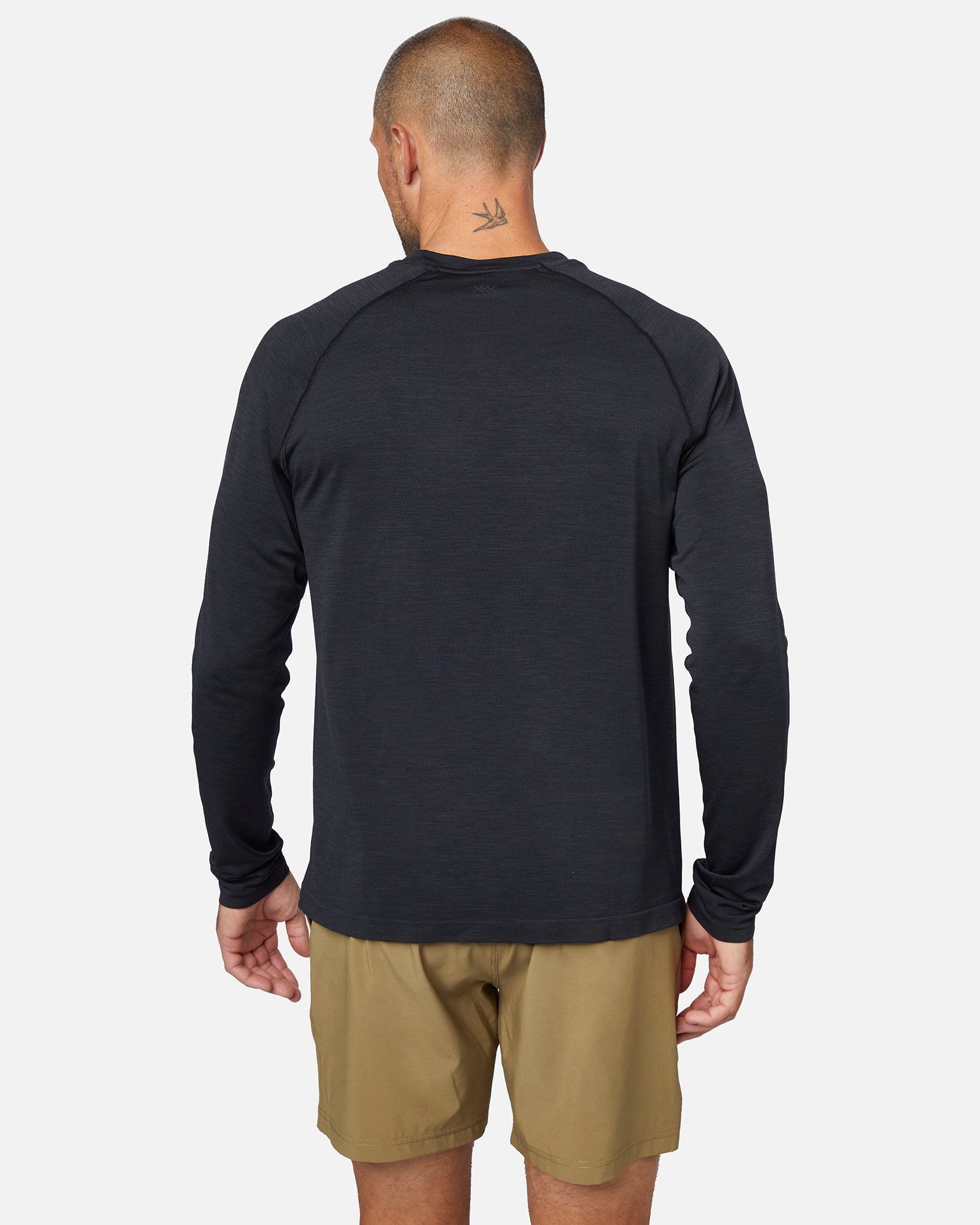 Rhone Reign Mens Long Sleeve Workout Shirts, Anti-Odor, Quick Dry Mens Gym  Shirts, UPF 50+