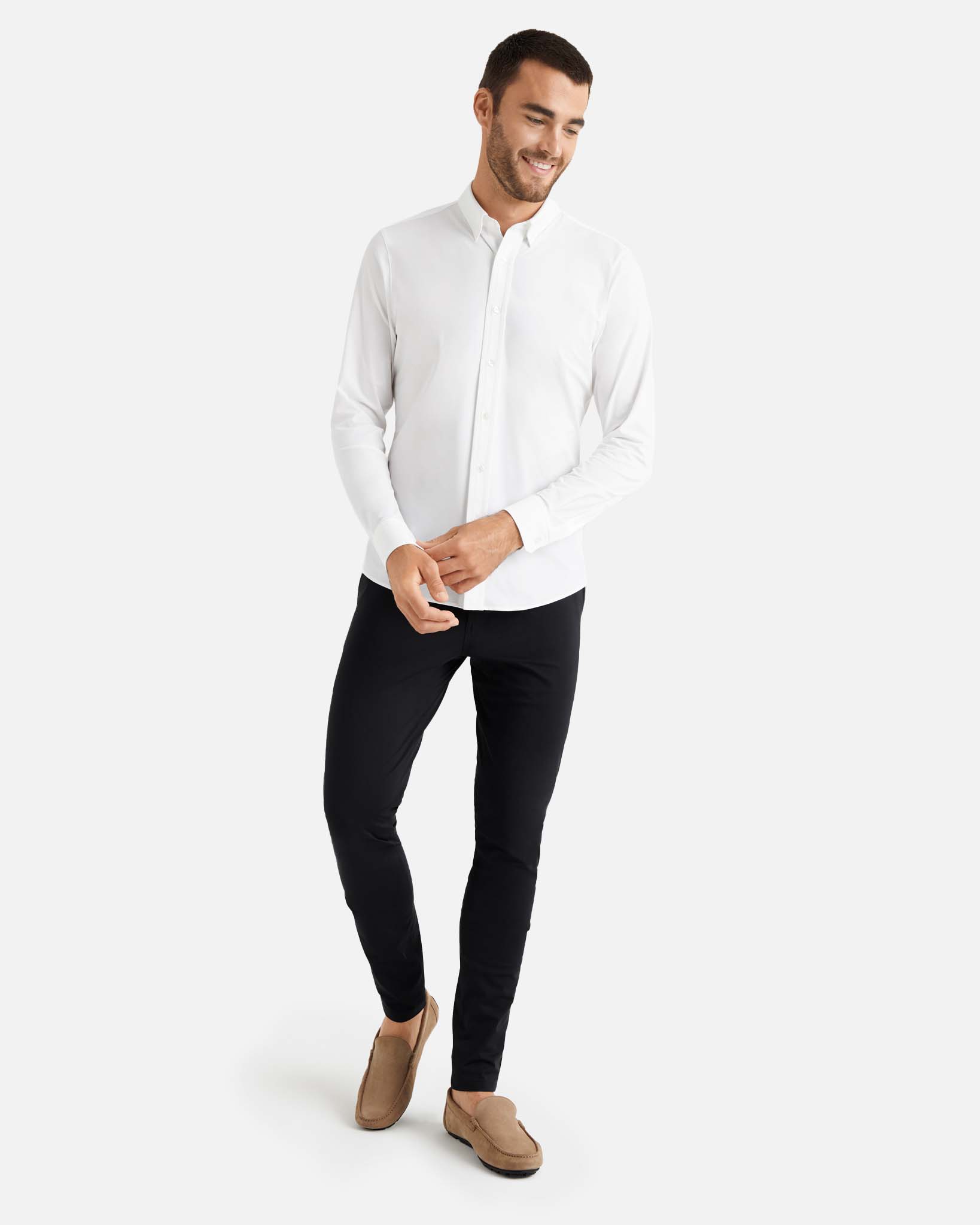 Rhone Black Colored Commuter Slim Fit Pants – THE WEARHOUSE