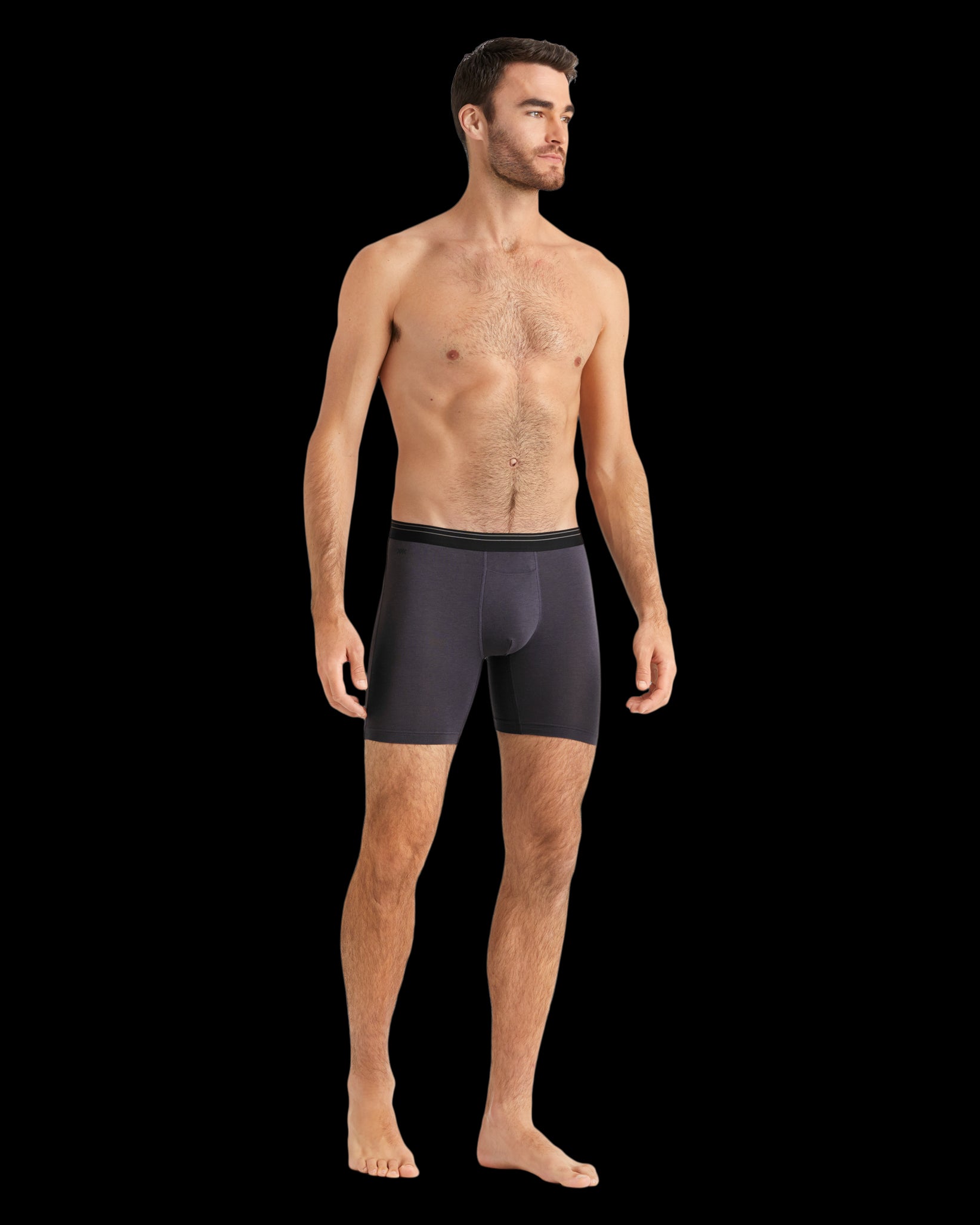 V1 Boxer Brief, Men's Charcoal Grey Boxer Briefs