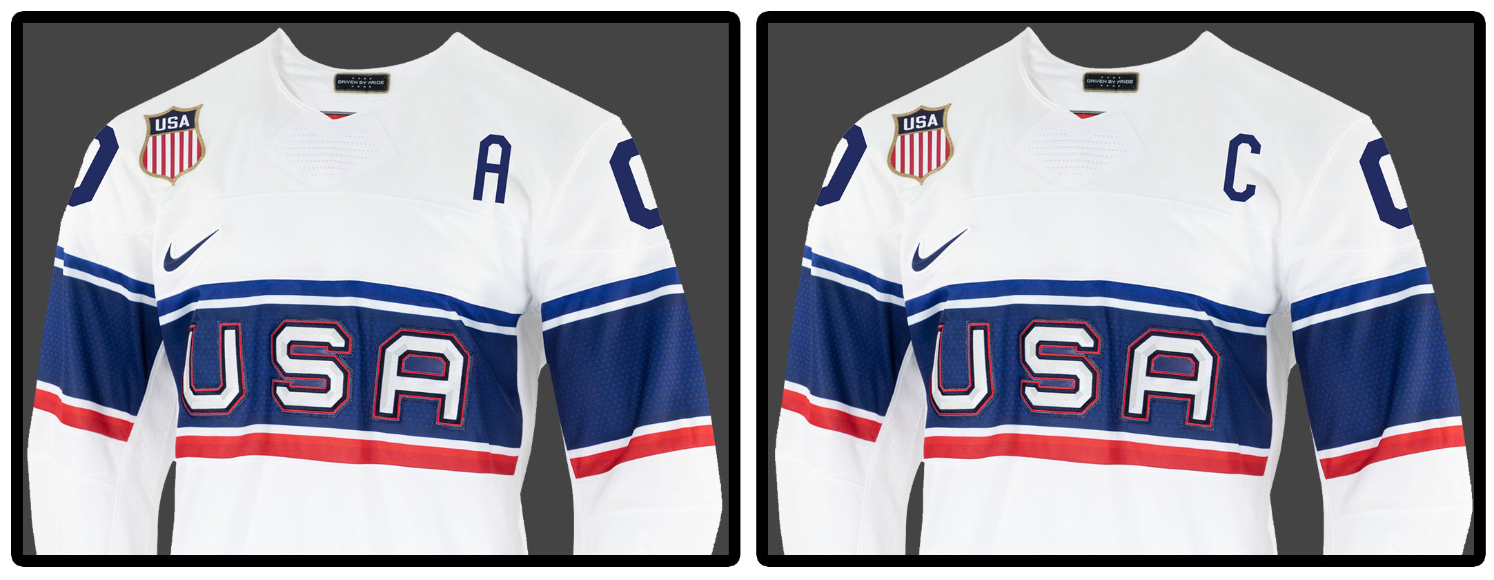 Nike USA Hockey Home 2022 Olympic Jersey, Men's, Small, White