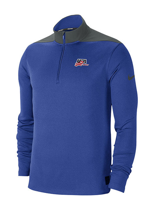 Noble Experto Céntrico Nike USA Hockey Dry Core 1/2 Zip Jacket - Royal | USA Hockey Shop