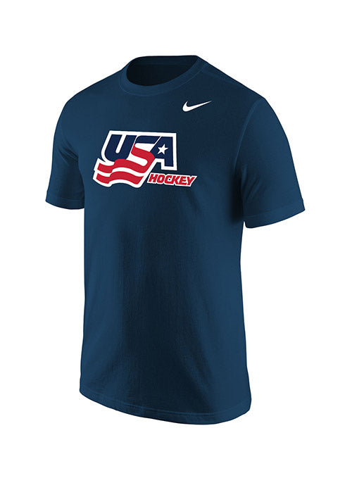 Nike USA Hockey Cotton Secondary Logo T 
