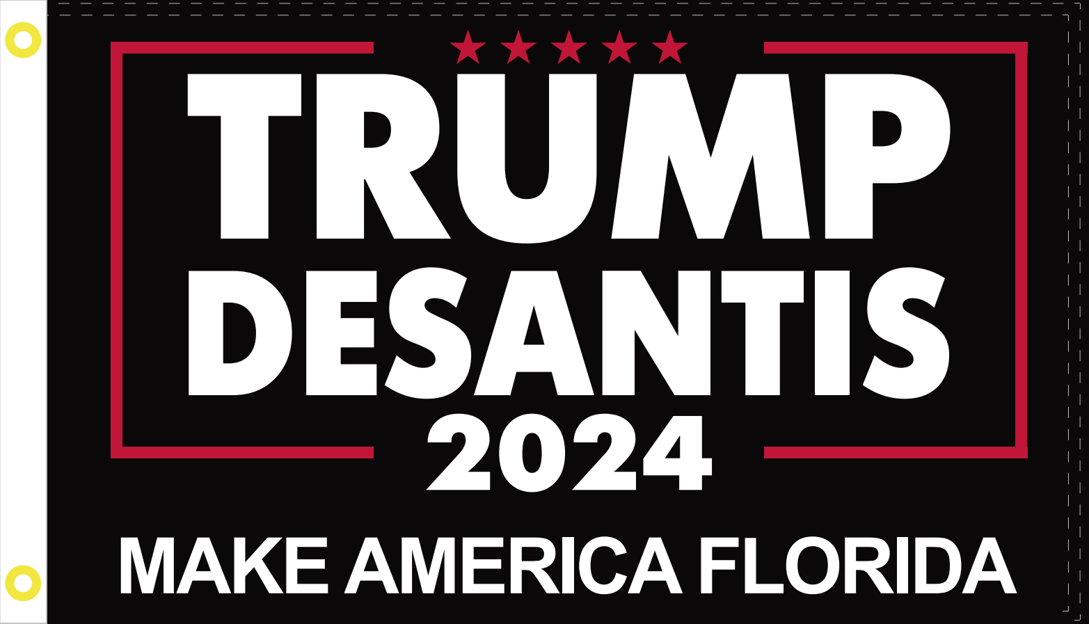 Trump DeSantis 2024 Make America Florida 3'X5' Flag Rough Tex® 100D US