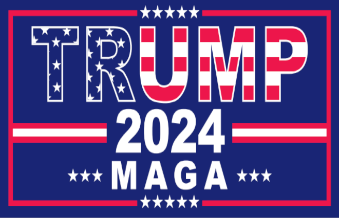 Trump 2024 Stars And Stripes M A G A 4 X6 Maga Flag Rough Tex® 68d Nylo