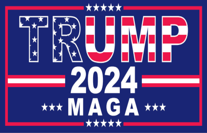 Trump 2024 Stars And Stripes M A G A Double Sided 2 X3 Flag Rough Tex®