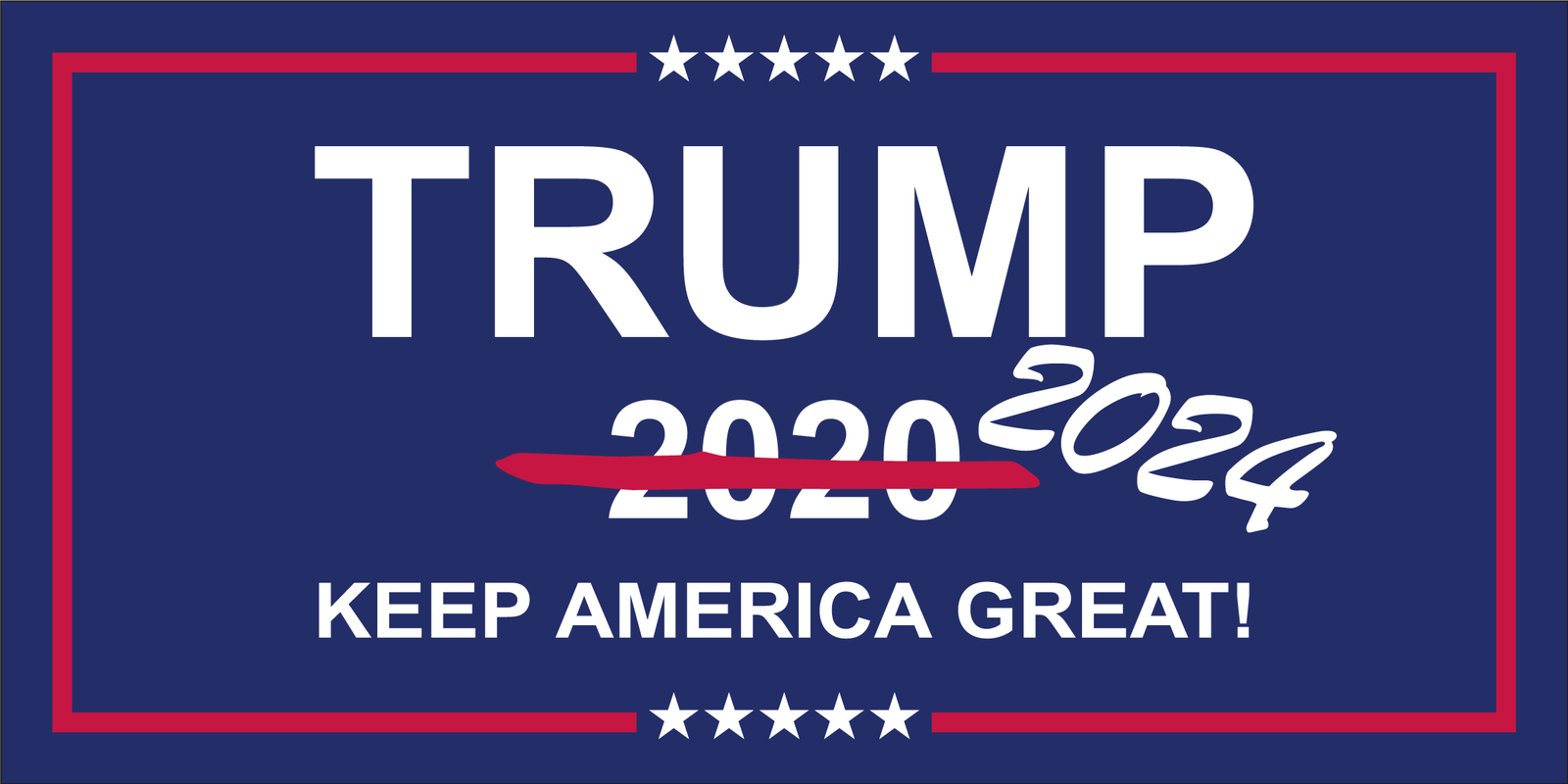 TRUMP 2020 2024 KEEP AMERICA GREAT! Bumper Sticker Made in USA America