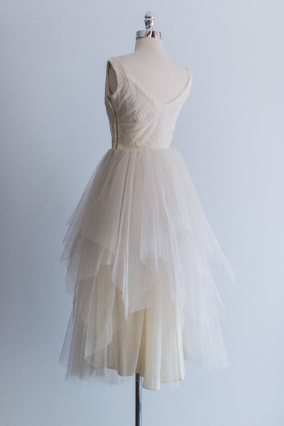 1950s Ballerina Style Tulle Dress - S | G O S S A M E R