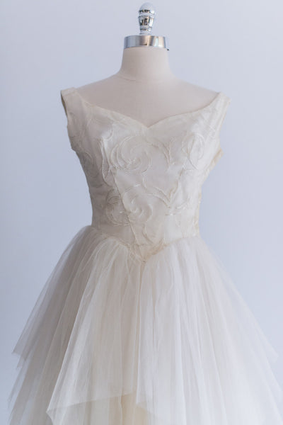 1950s Ballerina Style Tulle Dress - S | G O S S A M E R