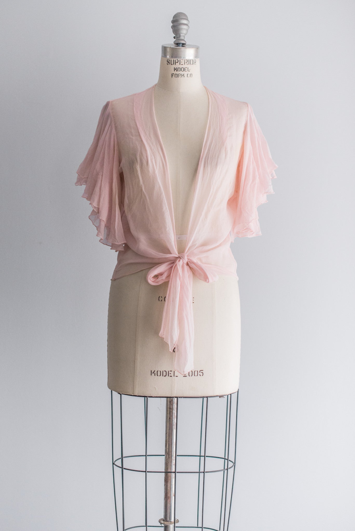 chiffon wrap jacket