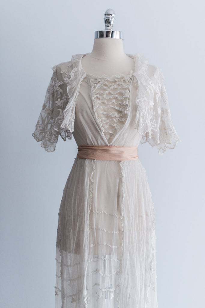 Edwardian Tambour Lace Skirt - S | G O S S A M E R