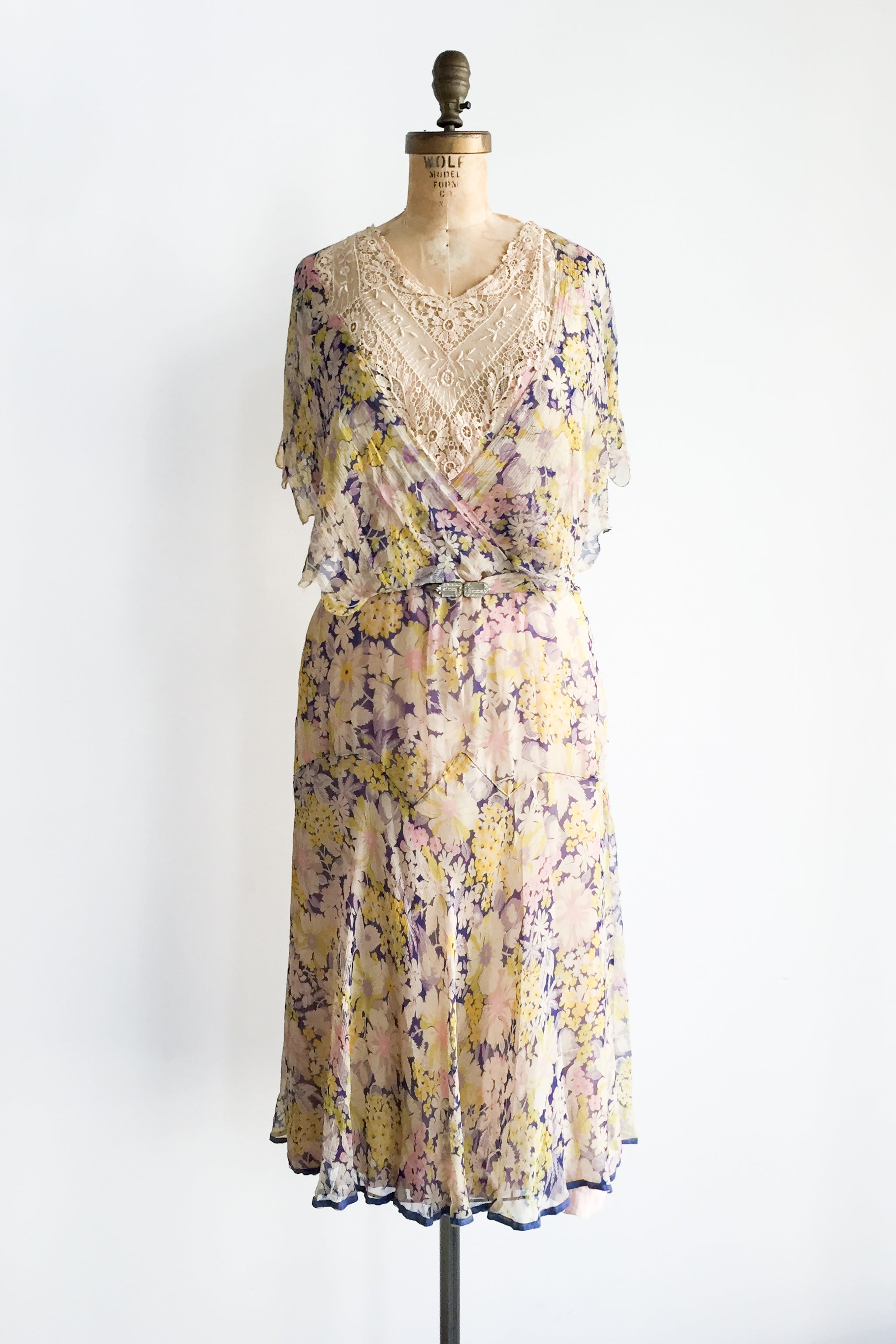 1920s floral dress