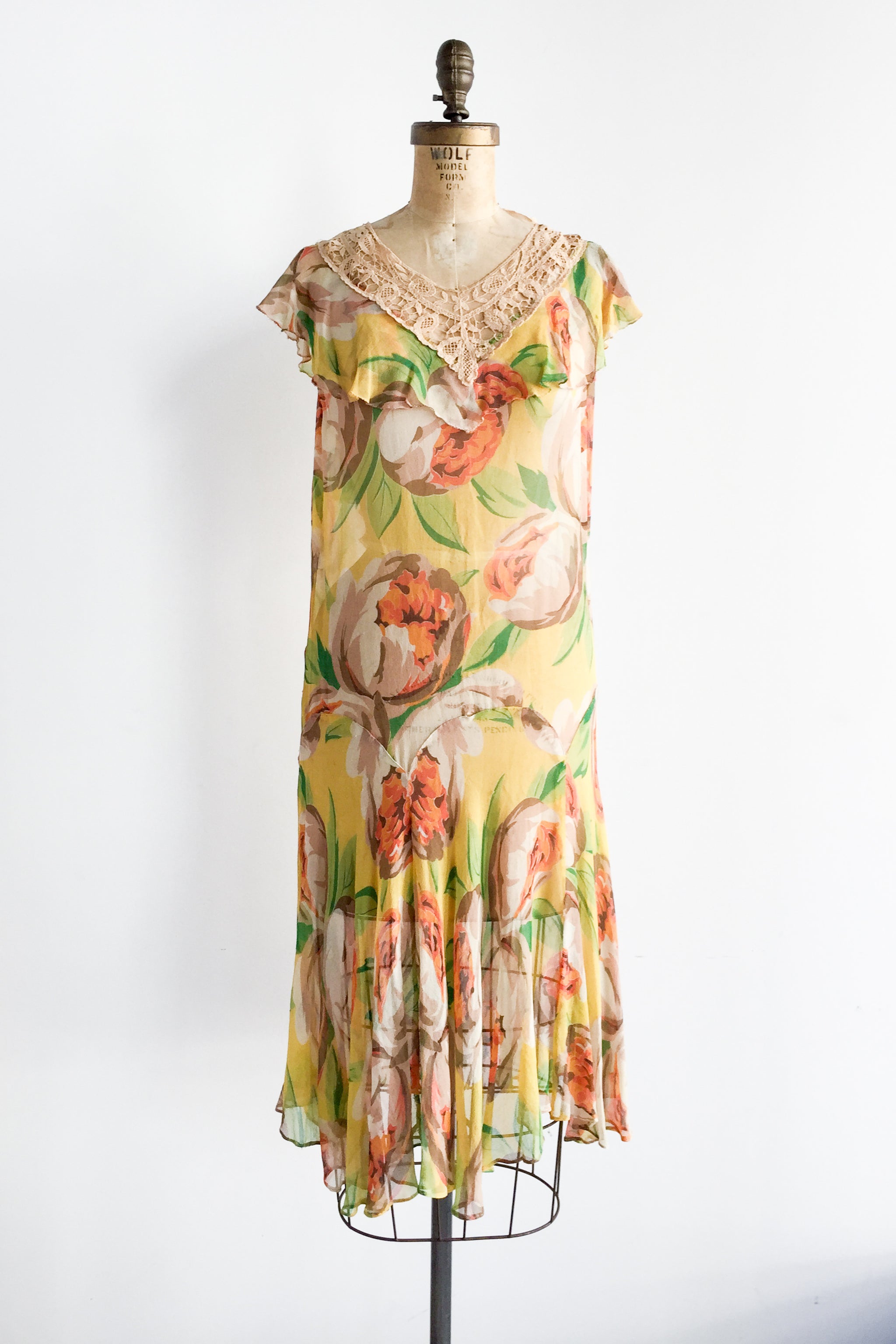 1920s chiffon dress