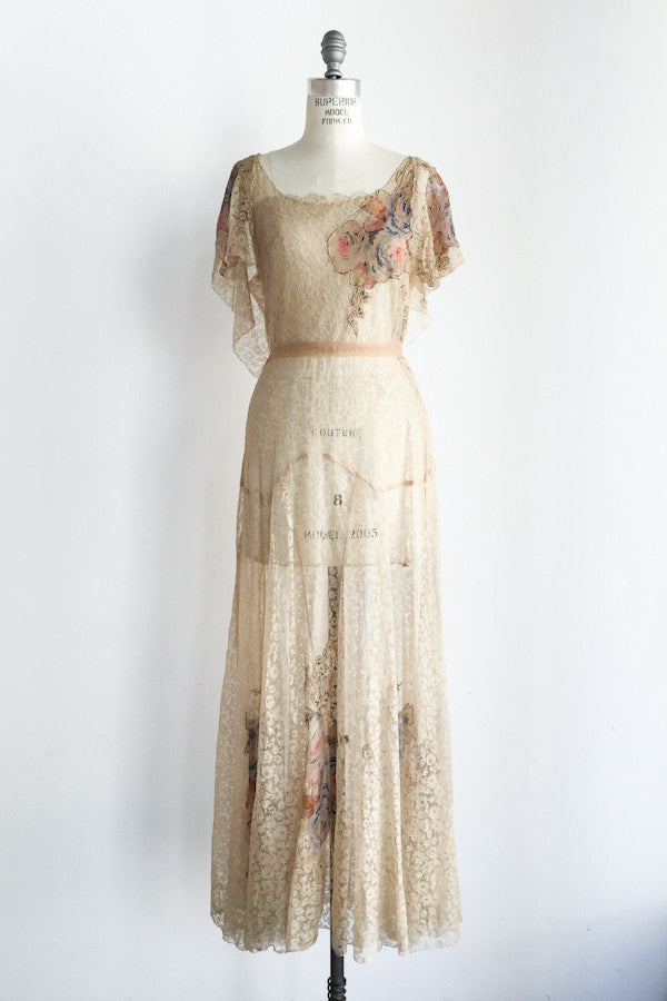 1930s chiffon dress