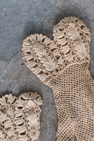 antique lace gloves