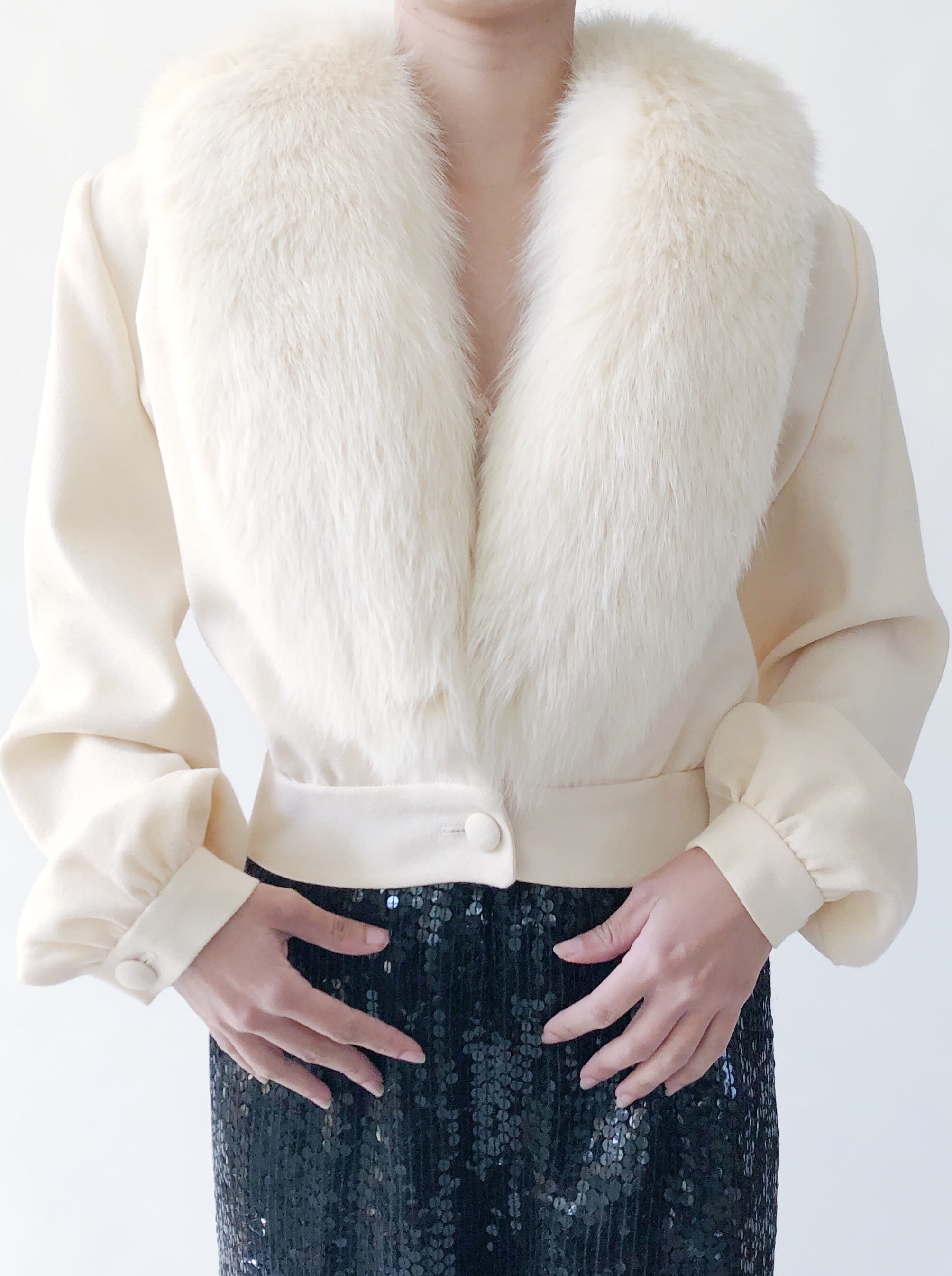 vintage fur collar