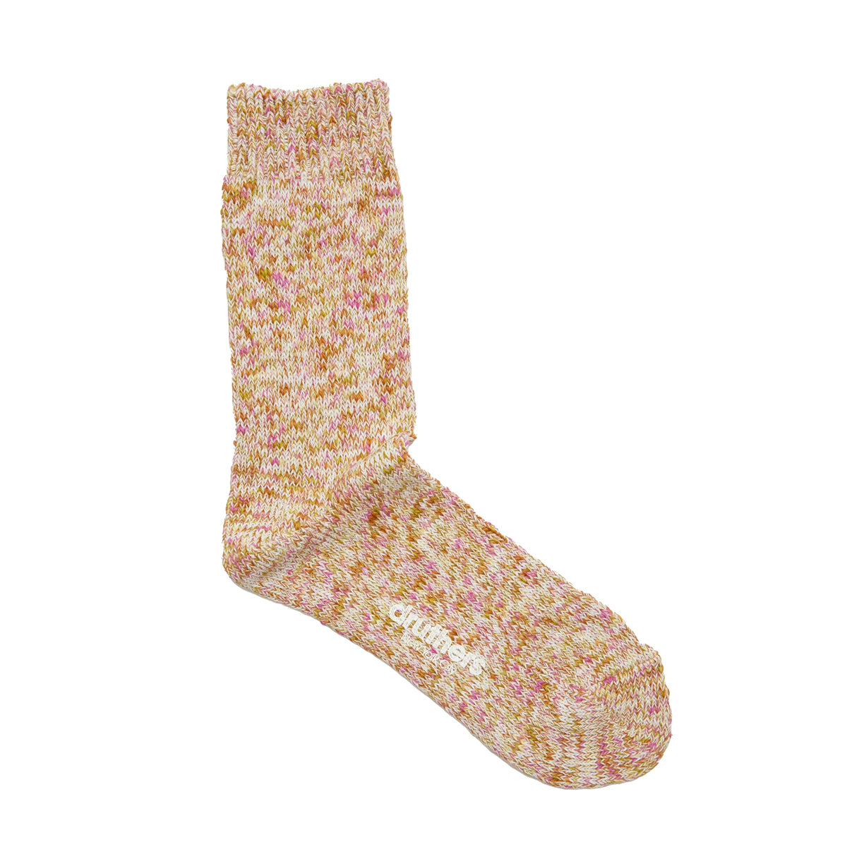 TIE DYE CREW SOCK - APRICOT