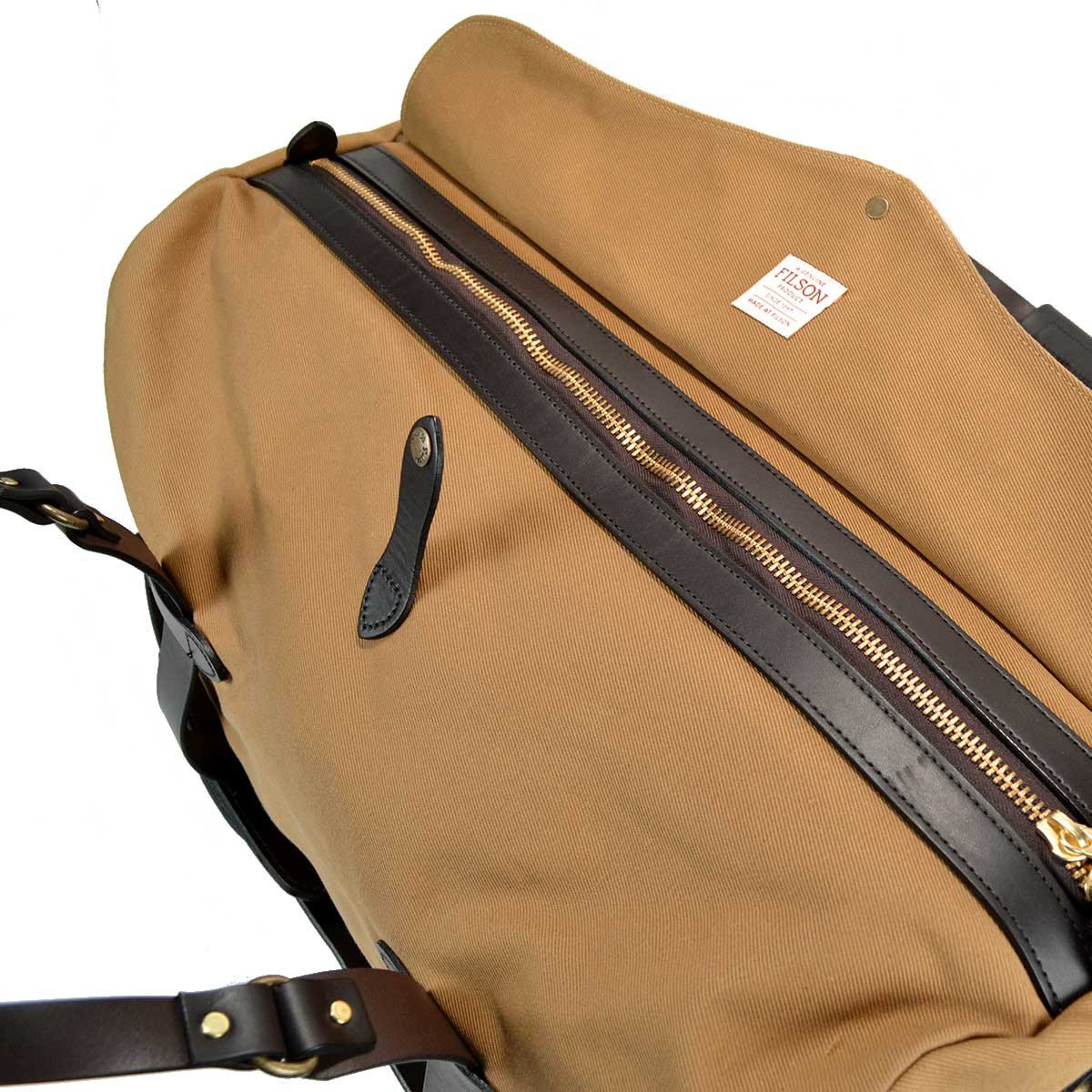 MEDIUM RUGGED TWILL DUFFLE BAG - TAN