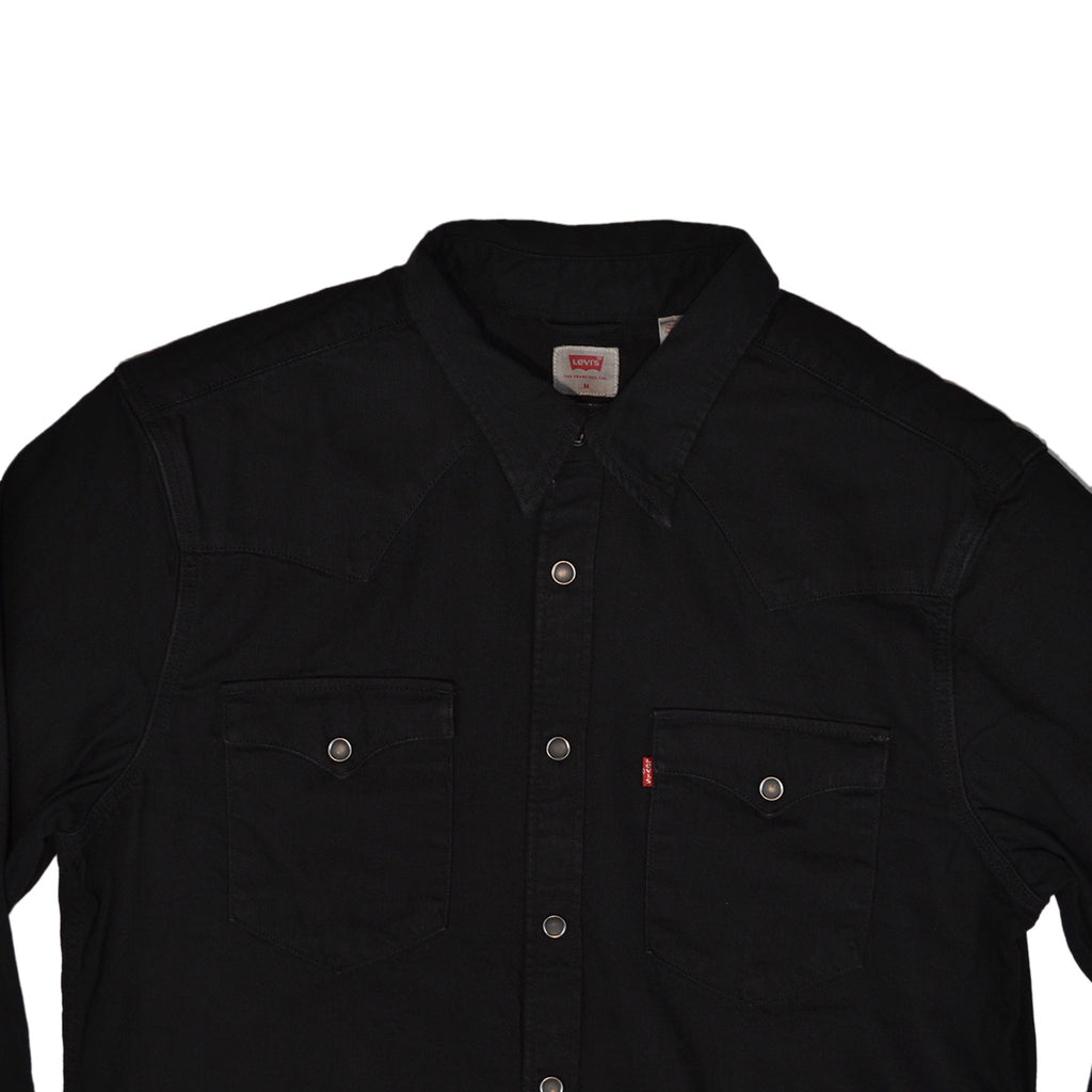 levi's barstow western corduroy shirt navy