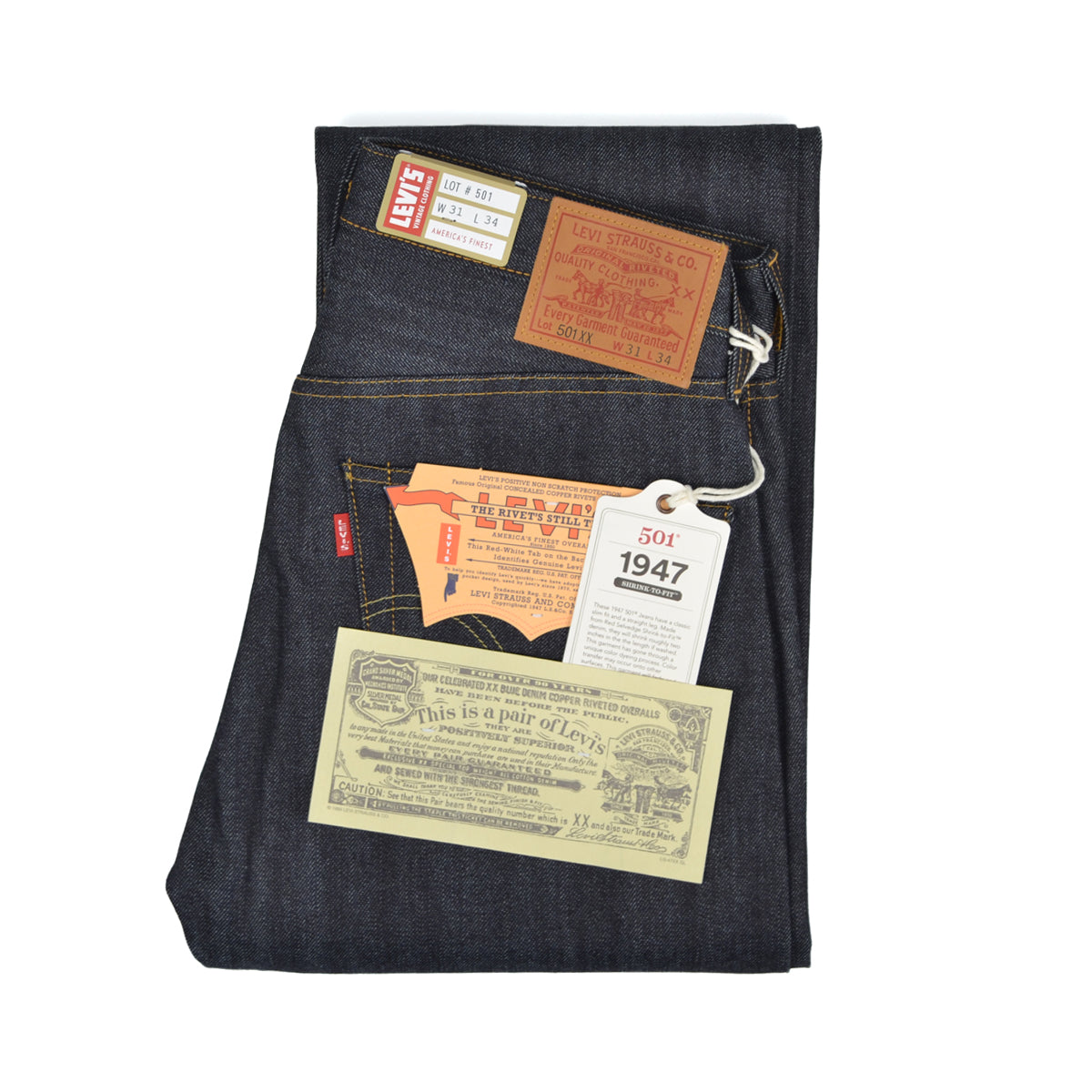 1947 501 JEANS - RIGID-DARK WASH – Reserve Supply Company