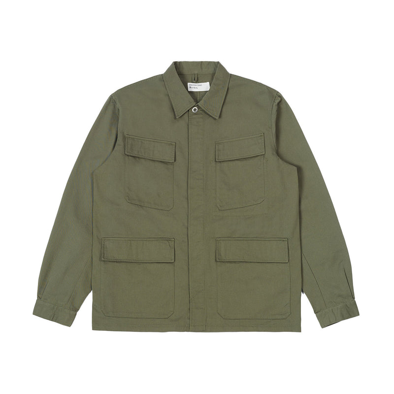 UNIVERSAL WORKS MW FATIGUE JACKET - LIGHT OLIVE – Reserve Supply