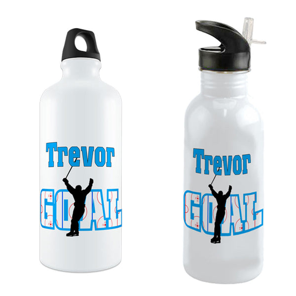 Ice Hockey Personalized Water Bottles Hockey Rink Design – The Photo Gift