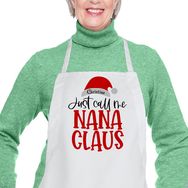 First Mom Now Grandma Personalized Grandma Apron - nany_shops