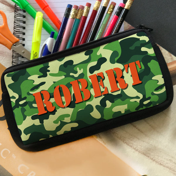 Personalized Embroidered Kids Pencil Box Art Supplies Baseball Sports