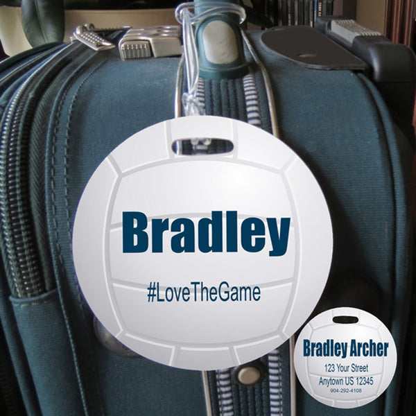 Custom Photo Sports Bag Tags and Luggage Tags with your contact