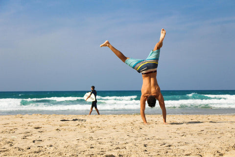 yoga self care beach calm