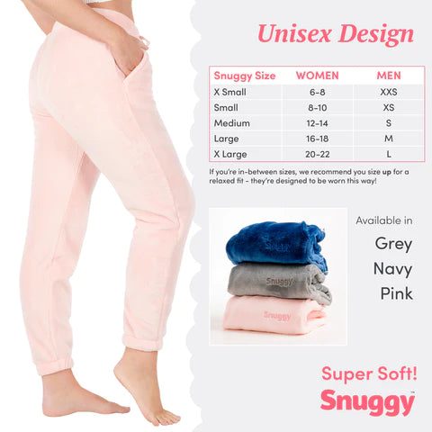 Pink Fleece Jogger Size Guide