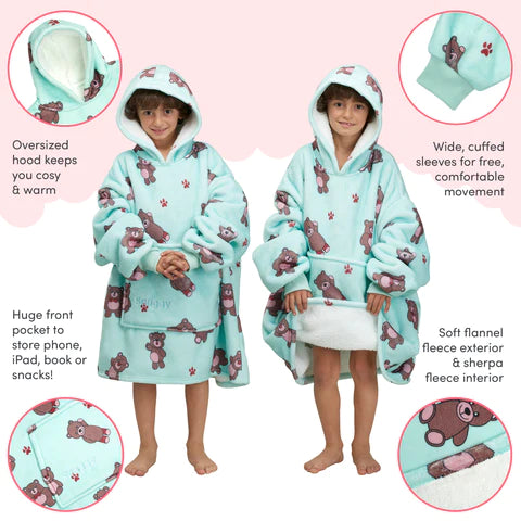 Snuggy Bear Kids Hooded Blanket Benefits