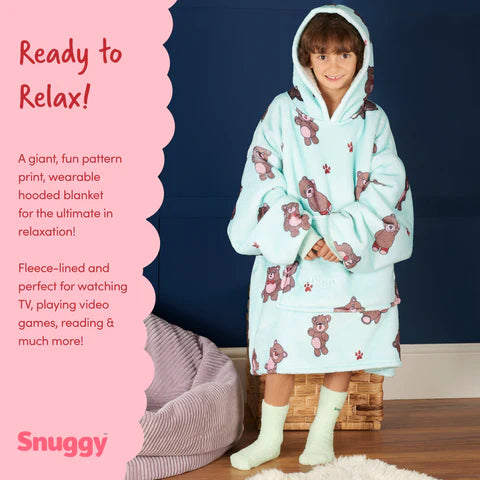 Snuggy Bear Kids Hooded Blanket Overview