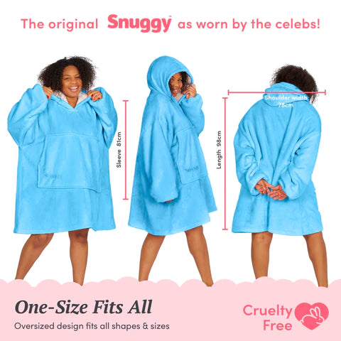 Snuggy blue hooded blanket size guide