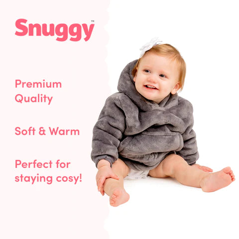 Snuggy Grey Baby & Toddler Hooded Blanket Benefits