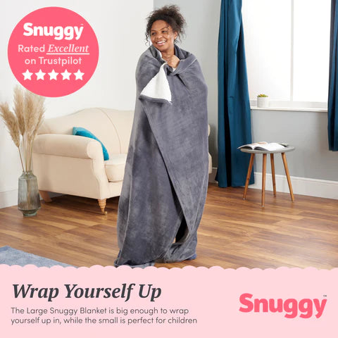 Snuggy grey fleece blanket reviews