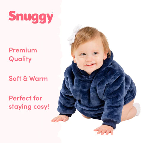 Snuggy Navy baby & Toddler Hooded Blanket benefits