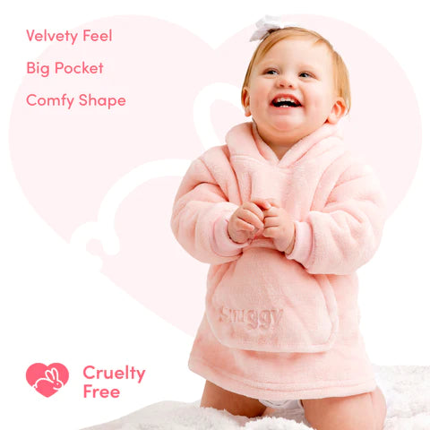 Snuggy Pink baby & toddler Hooded Blanket benefits