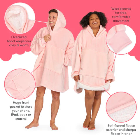 Snuggy Pink Hooded Blanket benefits