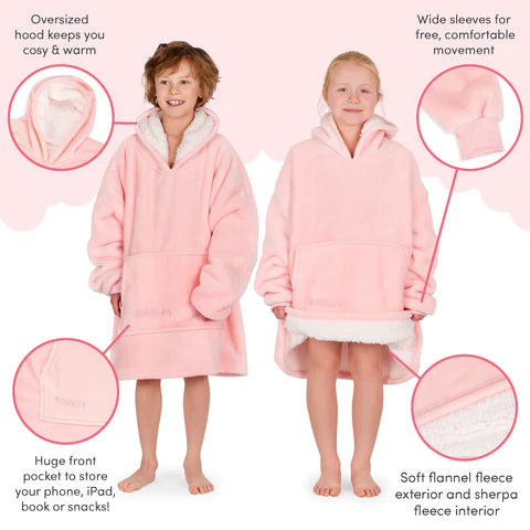 Snuggy Pink Kids Hooded Blanket benefits