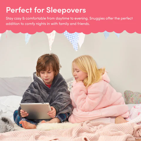 Snuggy Pink Kids Hooded Blanket details