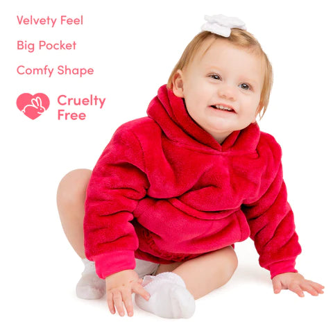 Snuggy Red Mini Fleece Hoodie Blanket benefits