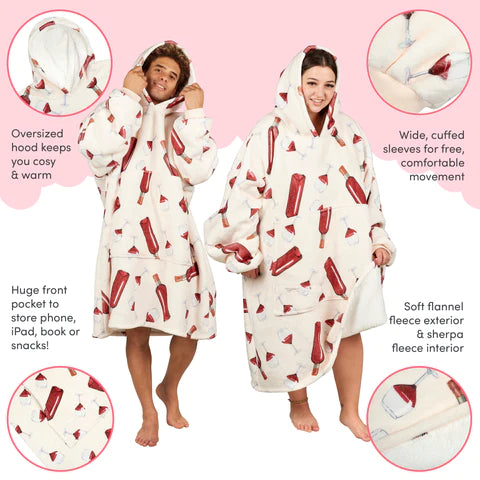 Snuggy Red Wine Hooded Blanket benefits