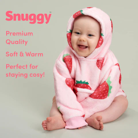 Snuggy Strawberry Toddler Hooded Blanket benefits