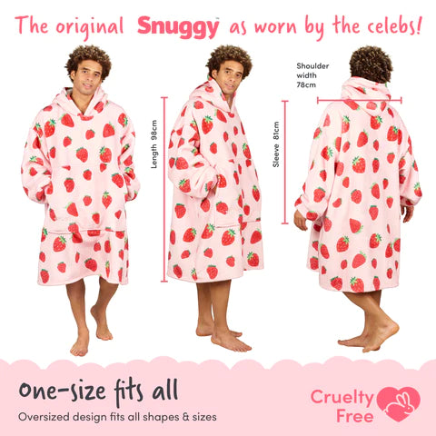 Snuggy Strawberry Hooded Blanket size guide