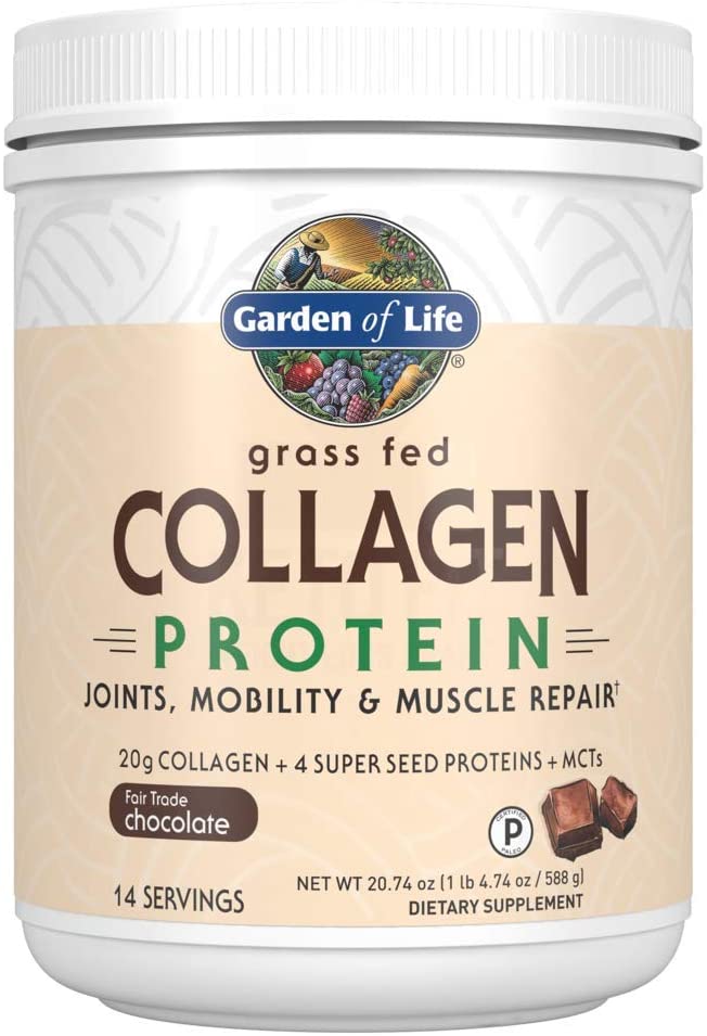 Garden Of Life Grass Fed Collagen Protein Powder Vanilla 14