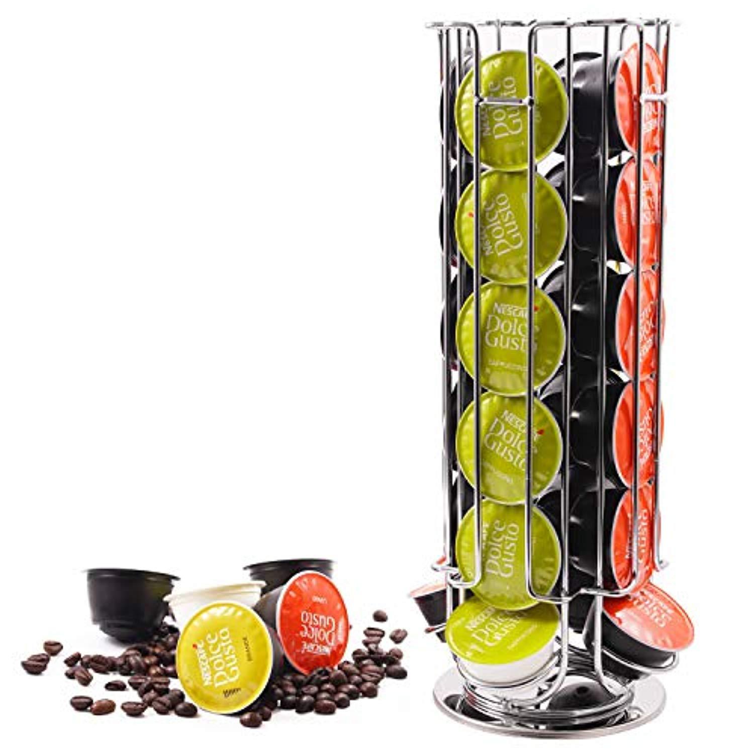 Coffee Pod Holder Organizer Rack Stand Tower For Dolce Gusto