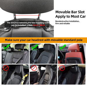 how to install car seat head support